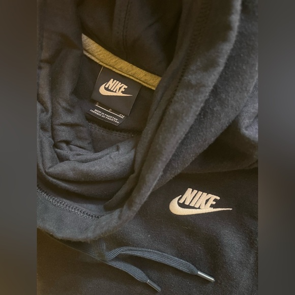 Nike Sportswear Club Fleece Pullover Hoodie Navy Blue Men’s Small - Picture 4 of 5